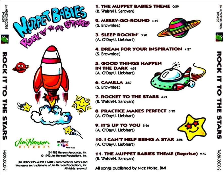 The Muppets - Jim Henson's Muppet Babies - Rock It To The Stars (Rocket To The Stars) (1985) CD 4 The Muppets - Jim Henson's Muppet Babies - Rock It To The Stars (Rocket To The Stars) (1985) CD - Image 4