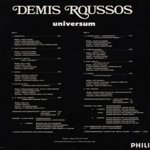 Demis Roussos - Universum (Cantado In Italiano) (EXPANDED EDITION) (1979) CD 5