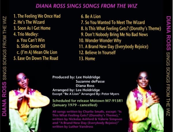 Diana Ross - Diana Ross Sings Songs From The Wiz (1979) CD 3