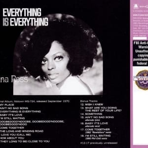 Diana Ross - Everything Is Everything (EXPANDED EDITION) (1970) CD 4
