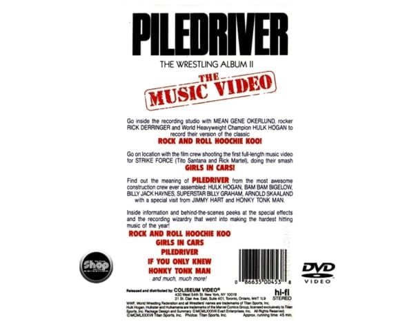 W.W.F. - Piledriver: The Wrestling Album II + Piledriver: The Wrestling Album II - The Music Video (1987) 1 CD + 1 DVD SET 3