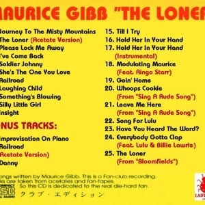 Maurice Gibb - The Loner (UNRELEASED ALBUM) (EXPANDED EDITION) (1970) CD 5
