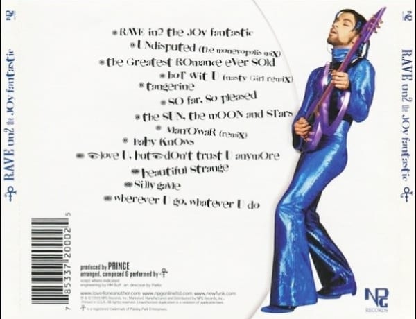 Prince - Rave In2 the Joy Fantastic (2001) CD 2