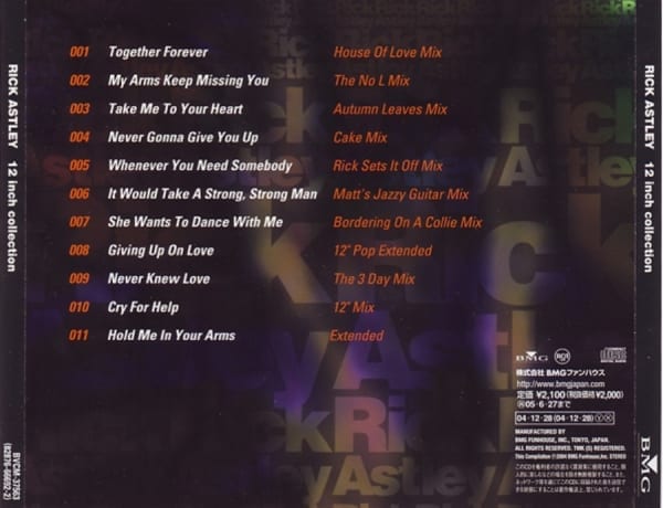 Rick Astley - 12 Inch Collection (2006) CD 3