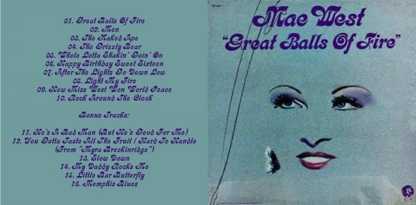 Mae West - Great Balls Of Fire (EXPANDED EDITION) (1972) CD 2