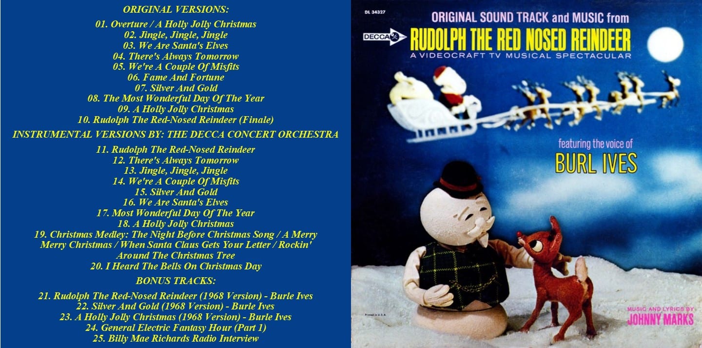 Rudolph The Red-Nosed Reindeer - Original Soundtrack EDITION) (1964) CD -