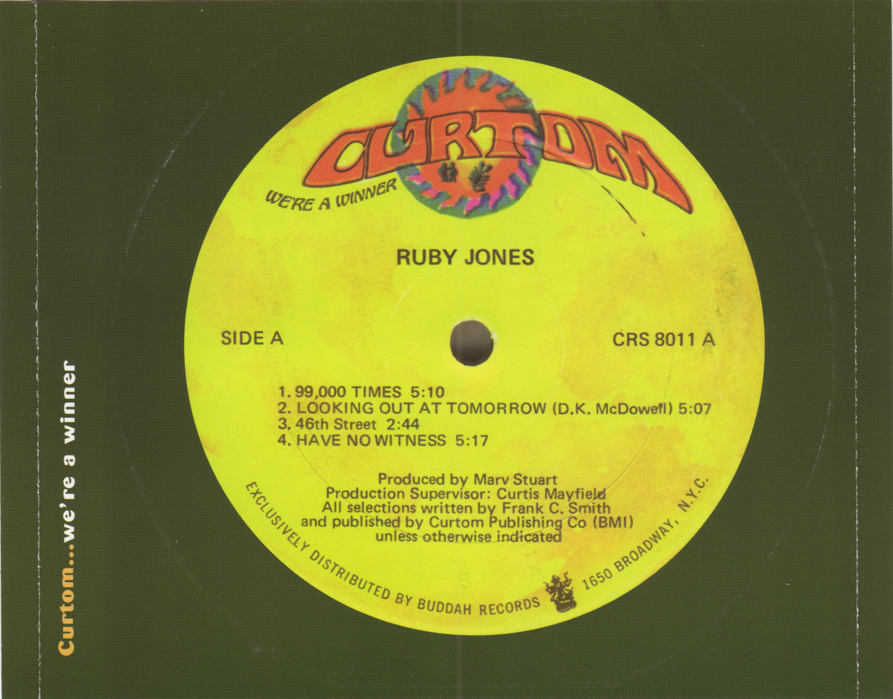 Ruby Jones - Ruby Jones (+ BONUS TRACK) (Stone Junkie) (Grey-Star) (Ruby Starr) (1971) CD 5
