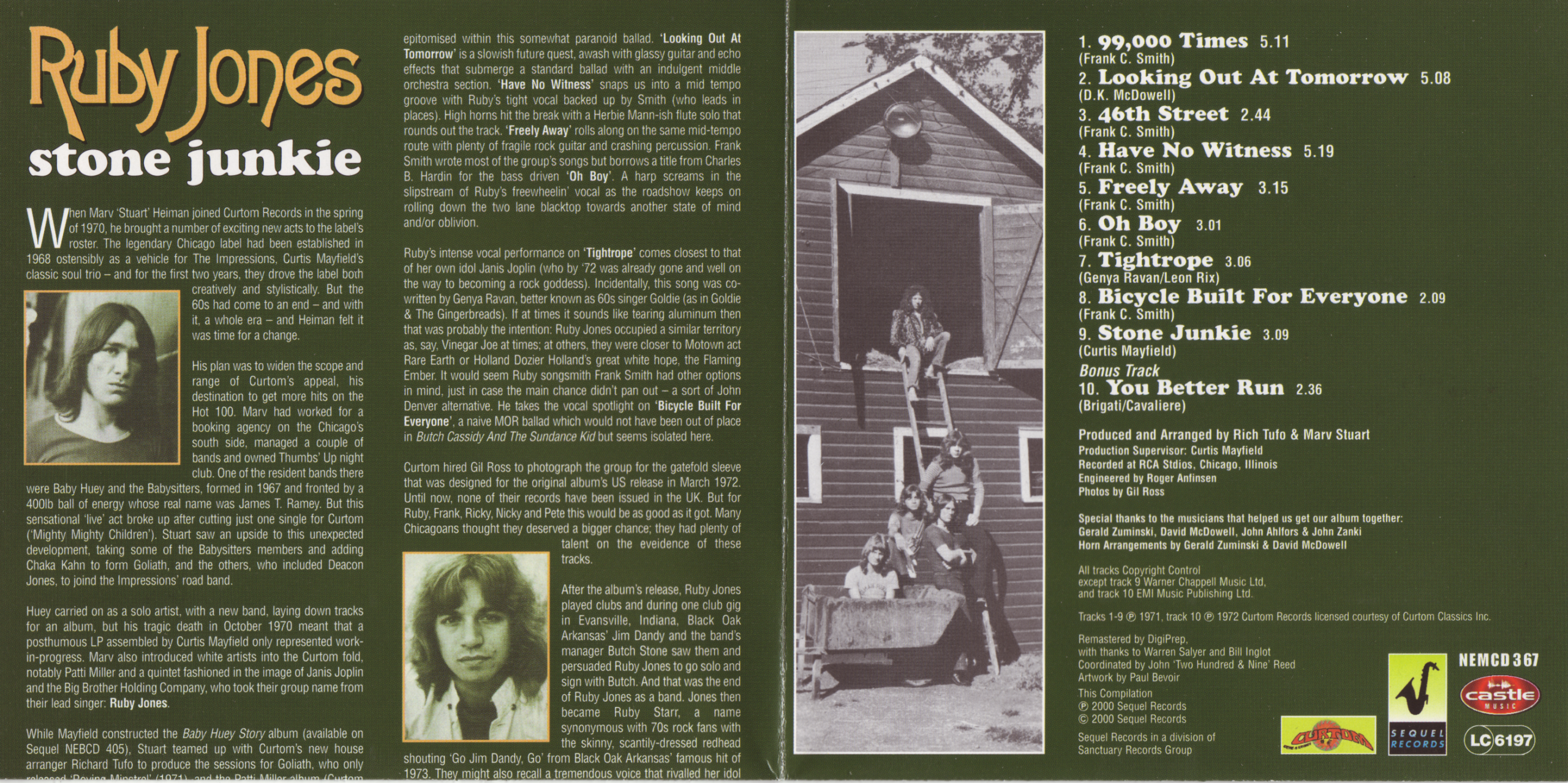 Ruby Jones - Ruby Jones (+ BONUS TRACK) (Stone Junkie) (Grey-Star) (Ruby Starr) (1971) CD 7