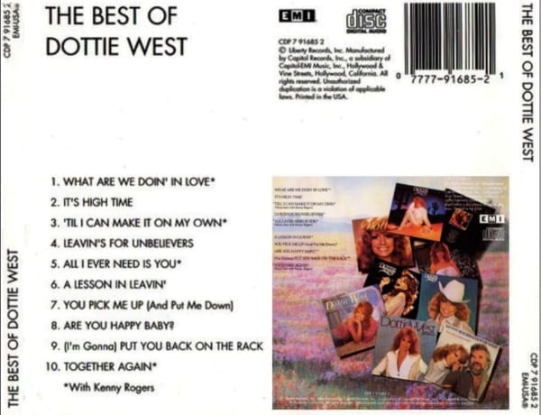 Dottie West - The Best Of Dottie West (1984) CD 3