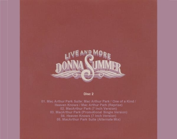 Donna Summer - Live And More (EXPANDED VERSION) (1978) 2 CD SET 7