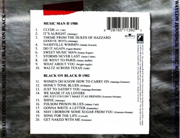 Waylon Jennings - Music Man / Black On Black (2003) CD 5