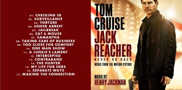 Jack Reacher Never Go Back - Original Soundtrack (2016) CD 2