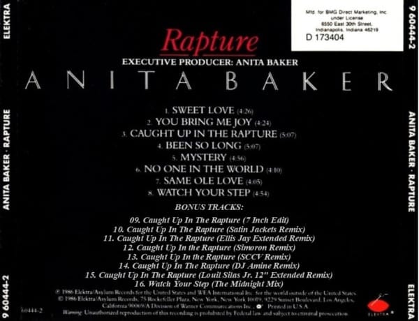 Anita Baker - Rapture (EXPANDED EDITION) (1986) CD 3