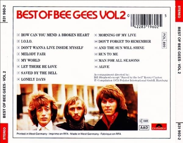 The Bee Gees ‎- Best Of Bee Gees Vol. 2 (1973) CD 4