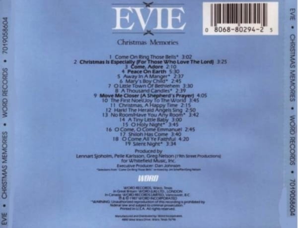 Evie Tornquist - Christmas Memories (1987) CD 3