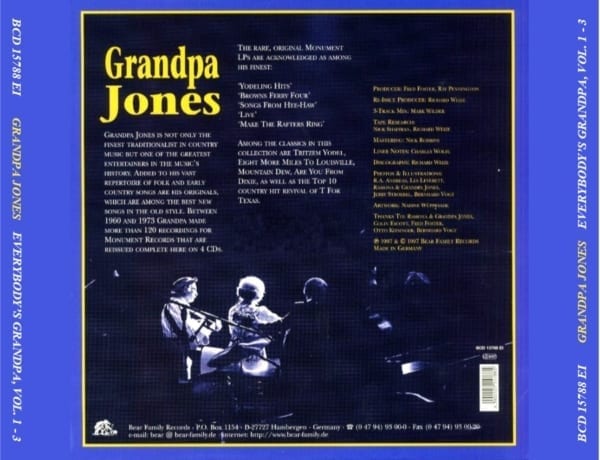 Grandpa Jones - Everybody’s Grandpa (1997) 5 CD SET 5