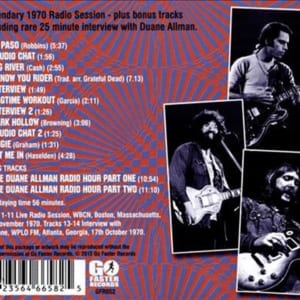 Jerry Garcia, Bob Weir & Duane Allman - The Boston Rag (WBCN Studios) (EXPANDED EDITION) (1970) CD 5