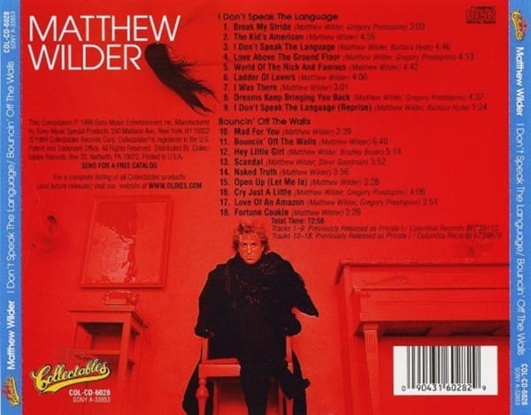 Matthew Wilder - I Don't Speak The Language (1983) / Bouncin Off The Walls (1984) (1999) CD 3