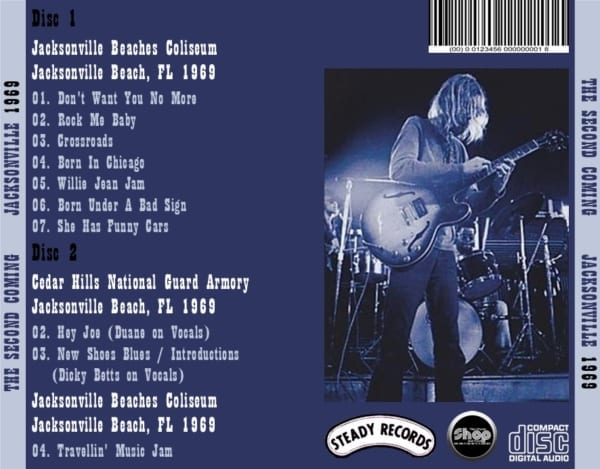 The Second Coming (The Allman Borthers Band) - Jacksonville 1969 (2020) 2 CD SET 3