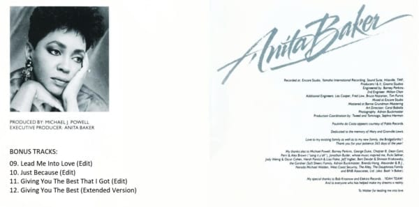 Anita Baker - Giving You The Best That I Got (EXPANDED EDITION) (1988) CD 3
