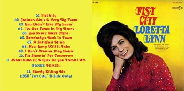 Loretta Lynn - Fist City (+ BONUS B-SIDE TRACK) (1968) CD 2