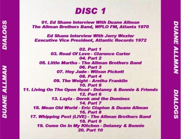 Duane Allman - Dialogs: The Complete Show (EXPANDED EDITION) (1972) 3 CD SET 2