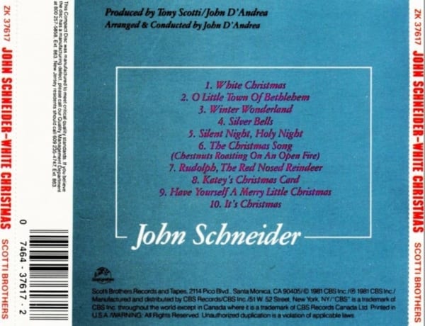 John Schneider - White Christmas (+ BONUS TRACK) (1981) CD 2