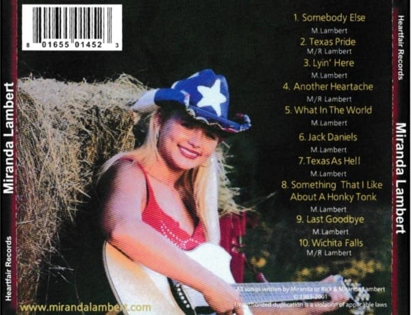 Miranda Lambert - Miranda Lambert (2001) CD 4