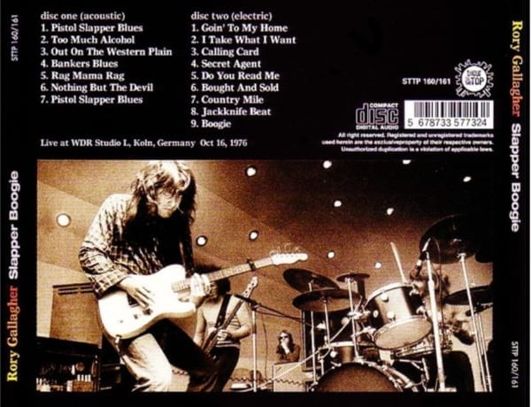 Rory Gallagher - Slapper Boogie (Rockpalast, Köln, Germany) (October 6, 1976) (2001) 2 CD SET 3