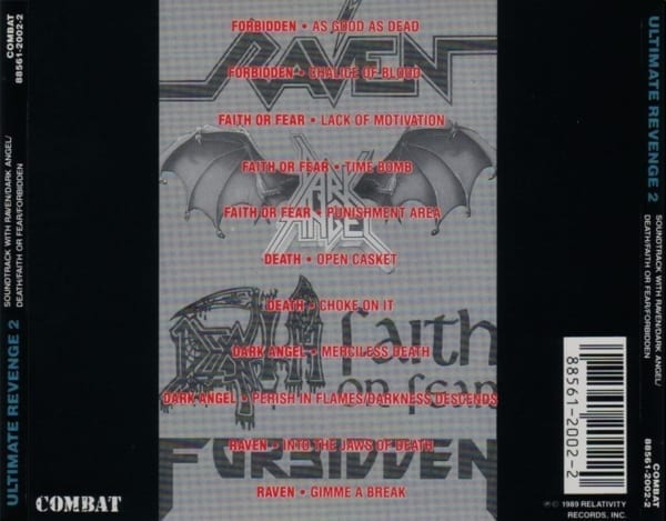 Ultimate Revenge 2 - Original Soundtrack (Dark Angel / Death / Forbidden / Faith or Fear) (1989) CD 4