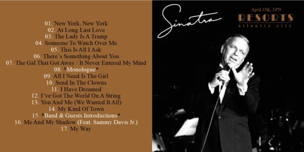 Frank Sinatra - Resorts International Hotel Casino, Atlantic City, NJ (April 15, 1979) CD 2