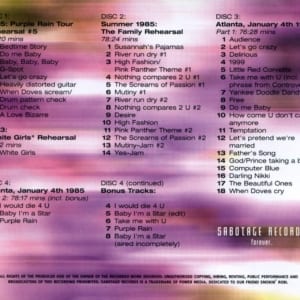 Prince - Purple Rush 4: The Final Seduction (Rehearsals & Performances from the Purple Rain Era 1985) 4 CD SET 5