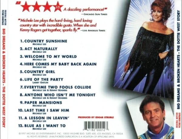 Dottie West (Michele Lee) - Big Dreams & Broken Hearts The Dottie West Story (1995) (Television Movie & Original Soundtrack) + The Life & Times Of Dottie West (1996) (Television Special) (1995) DVD + CD 4
