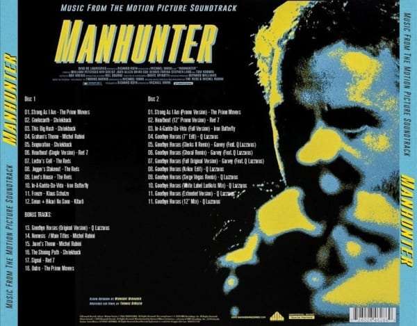 Manhunter - Original Soundtrack (EXPANDED EDITION) (1986 2020) 2 CD SET 3