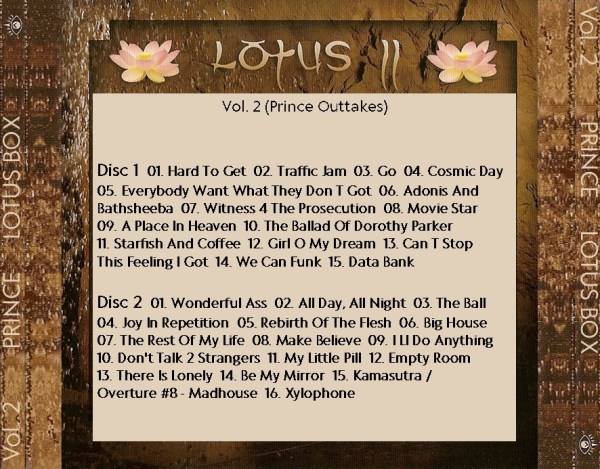 Prince - Lotus Box (Various Outtakes / Alternate Versions / Officially Released Various Dates: 1981- 2009) (2010) 6 CD SET 7