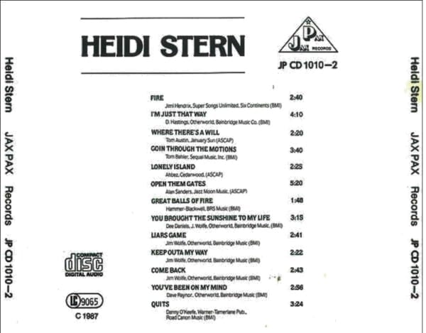 Heidi Stern (Jennifer Rush) - Heidi (EXPANDED EDITION) (1979) CD 3