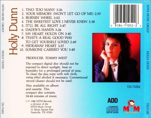Holly Dunn - Holly Dunn (EXPANDED EDITION) (1986) CD 4