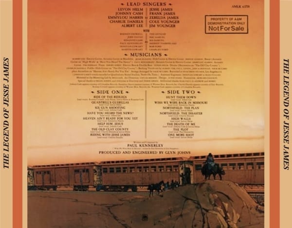 Rodney Crowell, Jody Payne, Levon Helm, Emmylou Harris, Charlie Daniels & Rosanne Cash - The Legend Of Jesse James (1980) CD 3
