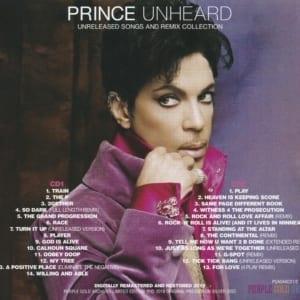 Prince - Unheard (Unreleased Songs And Remix Collection) (2019) 2 CD SET 6