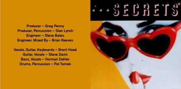 Secrets* - ...Secrets* (+ BONUS TRACK) (1982) CD 2