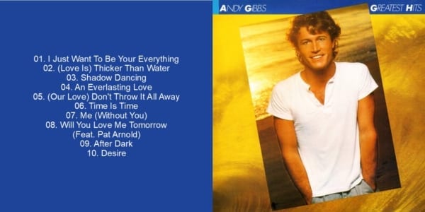Andy Gibb ‎- Andy Gibb's Greatest Hits (1980) CD 2