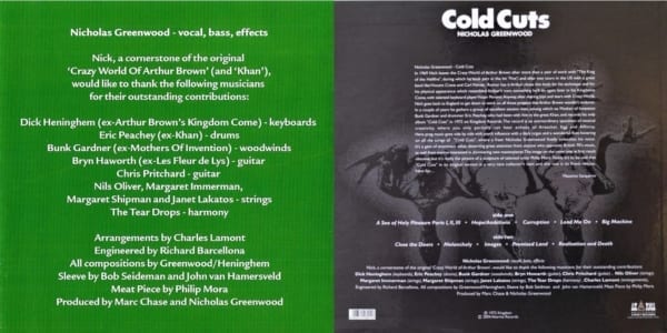 Nicholas Greenwood - Cold Cuts (1972) CD 3