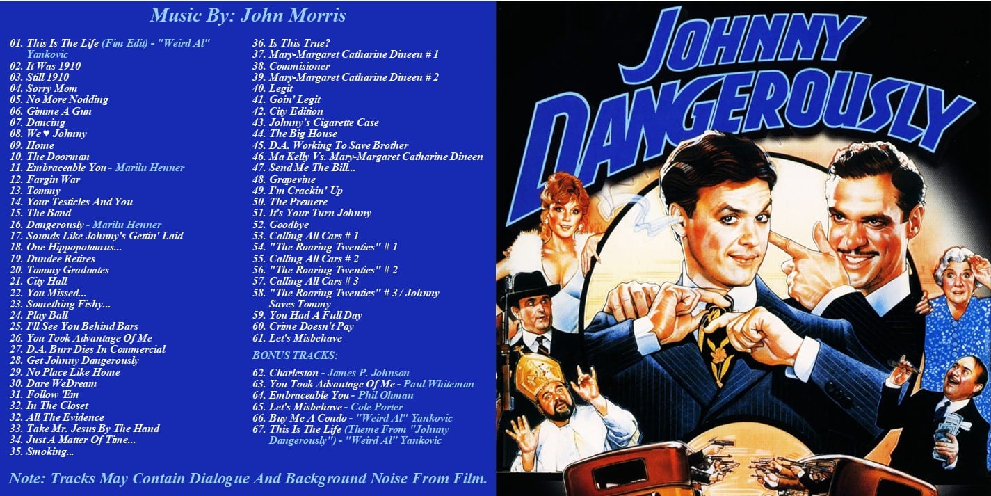 Johnny Dangerously - Original Score (EXPANDED EDITION) (1984) CD 