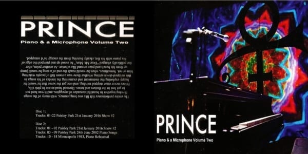 Prince - Piano & A Microphone Volume Two (Paisley Park January 21, 2016) (2016) 2 CD SET 2