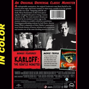 Frankenstein + Karloff: The Gentle Monster [In Color / Colorized Version] (1931) DVD