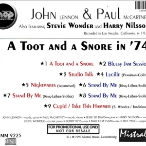 John Lennon & Paul McCartney - A Toot And A Snore In '74 (1974) CD
