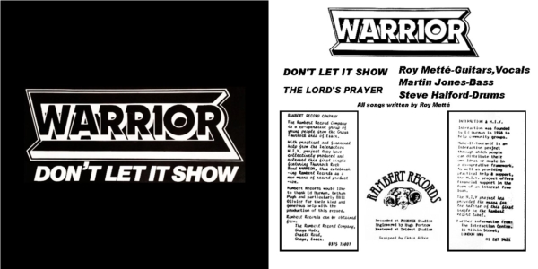 Warrior (UK) - Warrior / Don't Let It Show (1980 / 2005) (NWOBHM) (New Wave of British Heavy Metal) CD