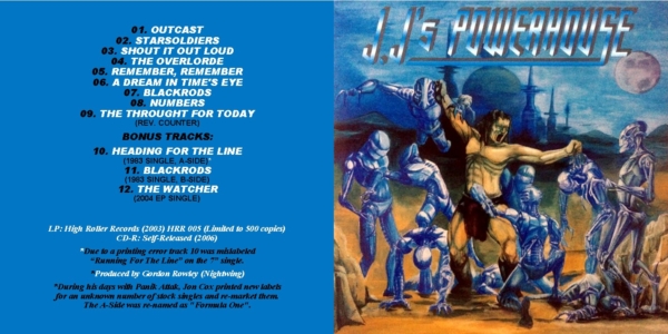 J.J's Powerhouse - In More Rock (2003) / Running For The Line (1983) (NWOBHM) (New Wave of British Heavy Metal) CD