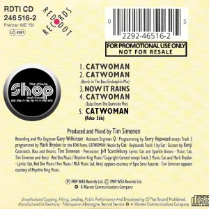 Cat (Glover) - Catwoman (BONUS TRACKS) (1989) CD