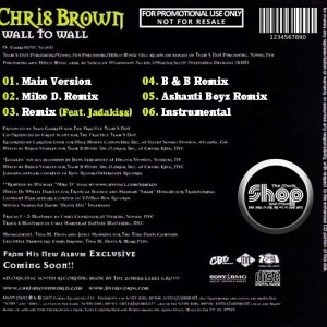 Chris Brown - Wall To Wall (THE REMIXES) (2007) CD